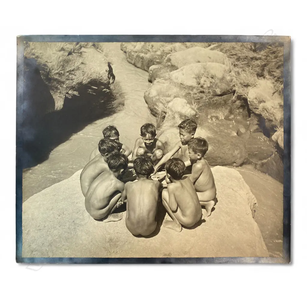 Theo Schoon (1915-85) ‘Balinese boys by river’, c.1938 Image 1++